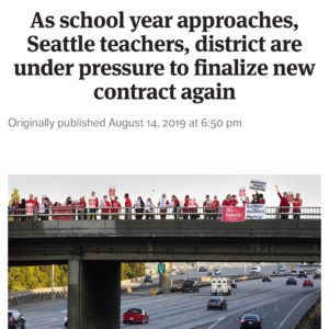 Solidarity with our union siblings and fellow educators at @seattleea as they fight for a new contract! #unionstrong #workerpower Link to full story from @seattletimes in bio.